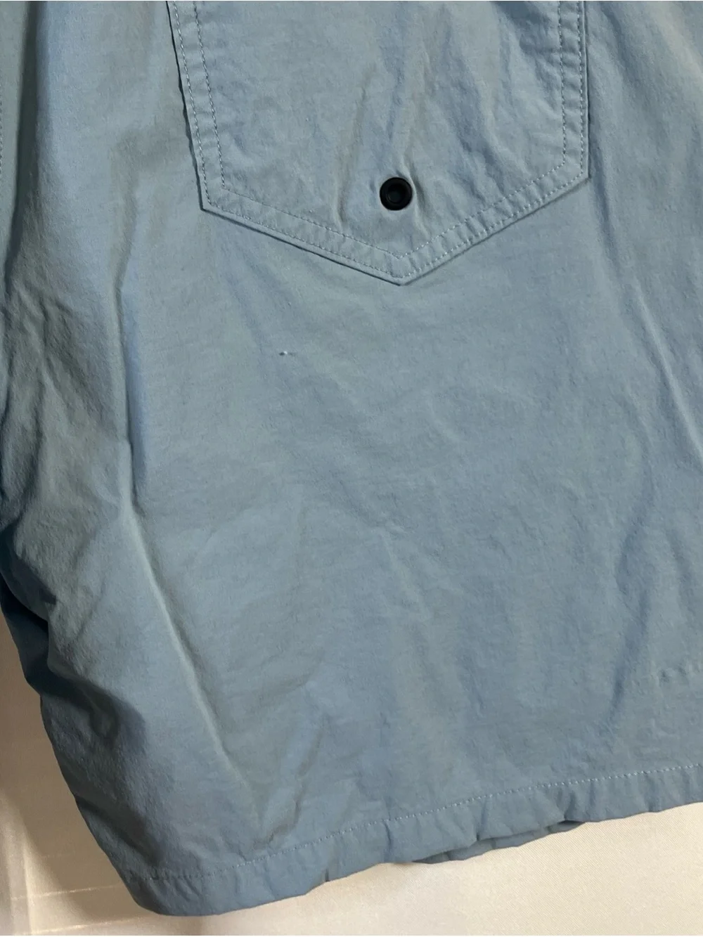 J. Crew Men's Original Swimwear Board Shorts Size 35 Light Blue & Black